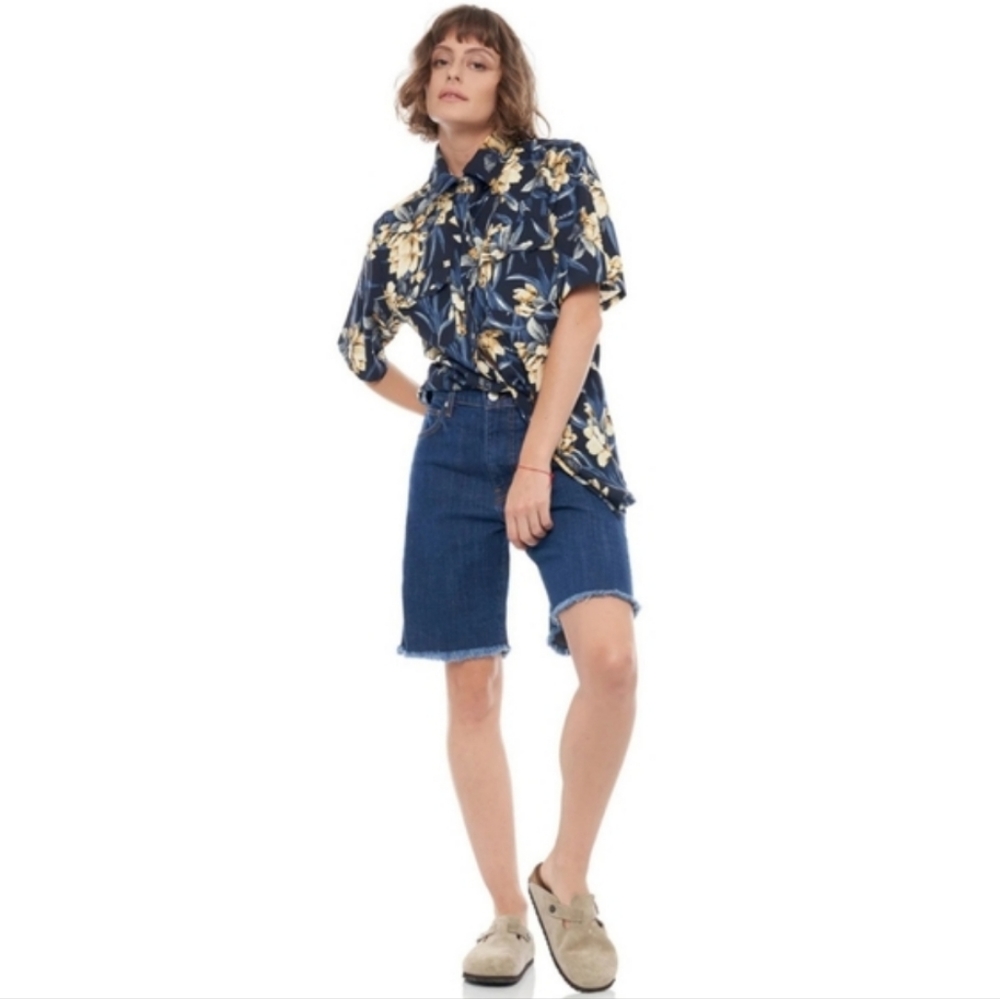 NWT Free People x Sandrine Rose Cutout Bermudas Size 31